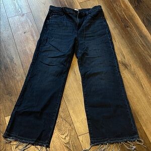 Sz 8 29 LOFT The  Wide-Leg Frayed Hem denim Jeans from Ann Taylor Loft 29